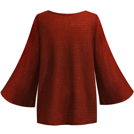 Flare Sleeve Batwing Style Sweater Image 7