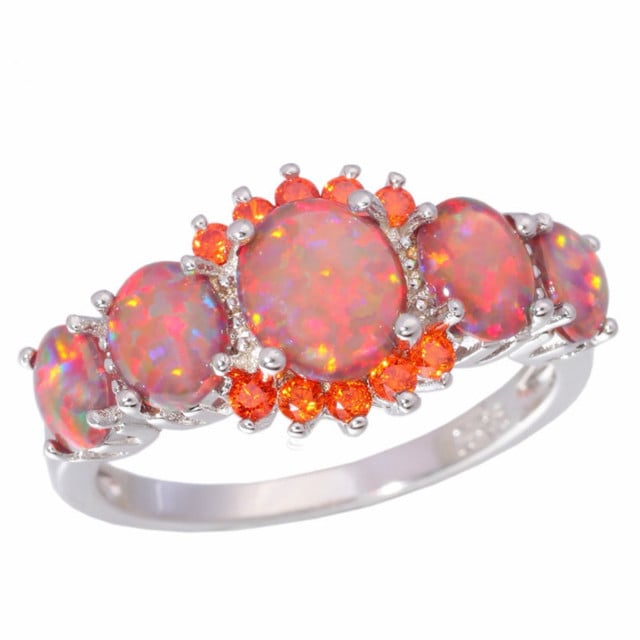 Ladys Ring Aobao Opal Alloy Ring Image 1