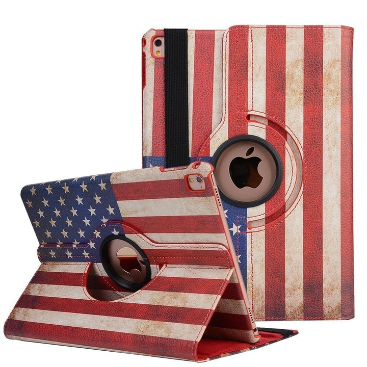 For Apple IPad 2/3/4 Leather Case,Auto Sleep/Wake 360 Degree Rotating Multi-Angle Viewing Folio Stand Case Cover - Image 1