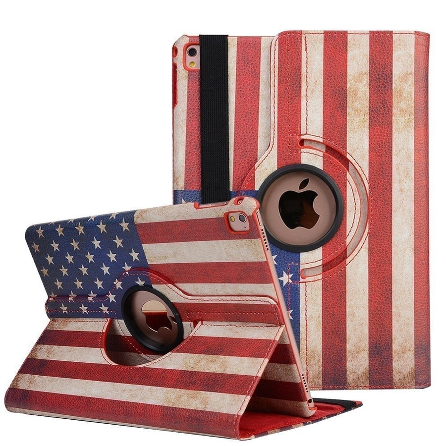 For Apple IPad 2/3/4 Leather Case,Auto Sleep/Wake 360 Degree Rotating Multi-Angle Viewing Folio Stand Case Cover - Image 1