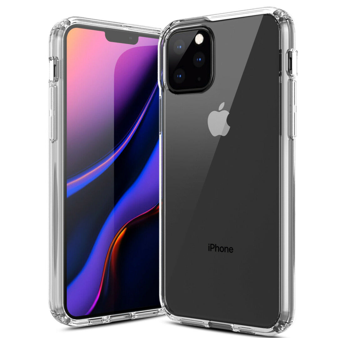 For Apple iPhone 11 Pro Max Full Body Hybrid TPU Transparent Case Cover - Clear Image 4