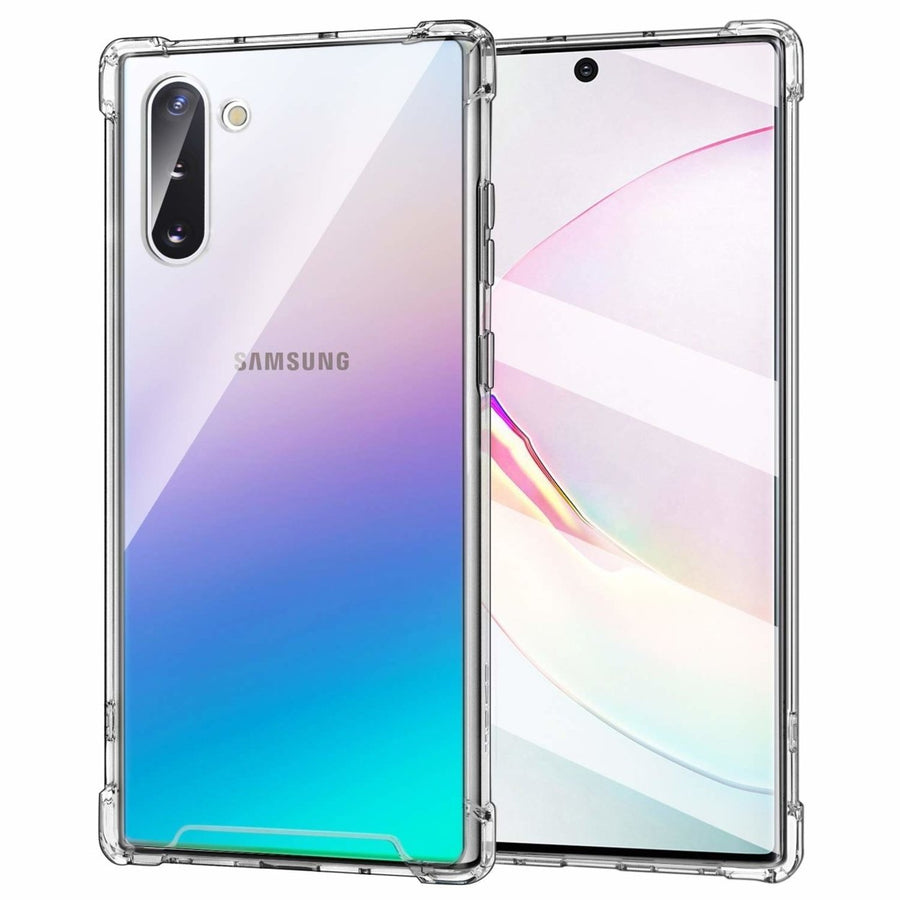 Samsung Galaxy Note 10 Hybrid TPU Clear Case Transparent Bumper Protector Image 1