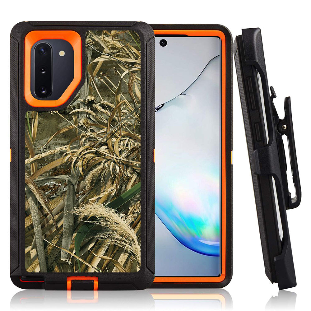 For Samsung Galaxy Note 10 Heavy Duty Defender Armor Hybrid Case Cover With Clip - Black Black Image 8