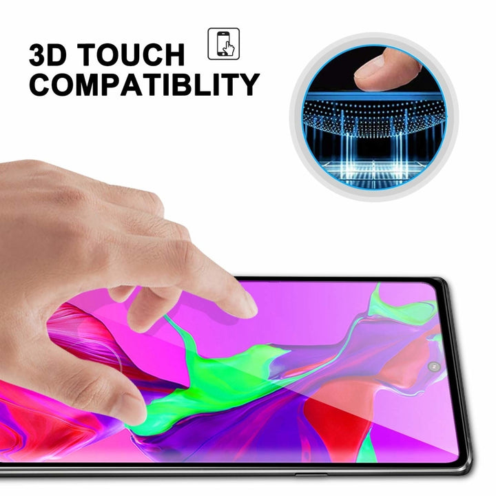For Samsung Galaxy Note 10 Plus / Note 10 Pro 3D Curved Tempered Glass Screen Protector Black Image 3