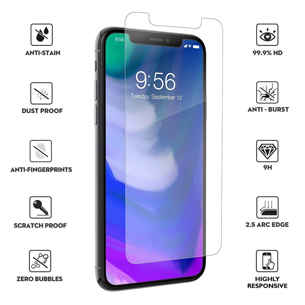 For Apple iPhone XS Max Front and Back Coverage Tempered Glass Screen Protector Image 1