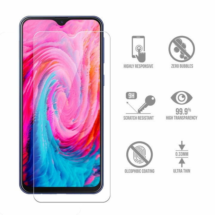 Samsung Galaxy M20 Tempered Glass Screen Protector Ultra Clear 2.5D Rounded Edge Image 4