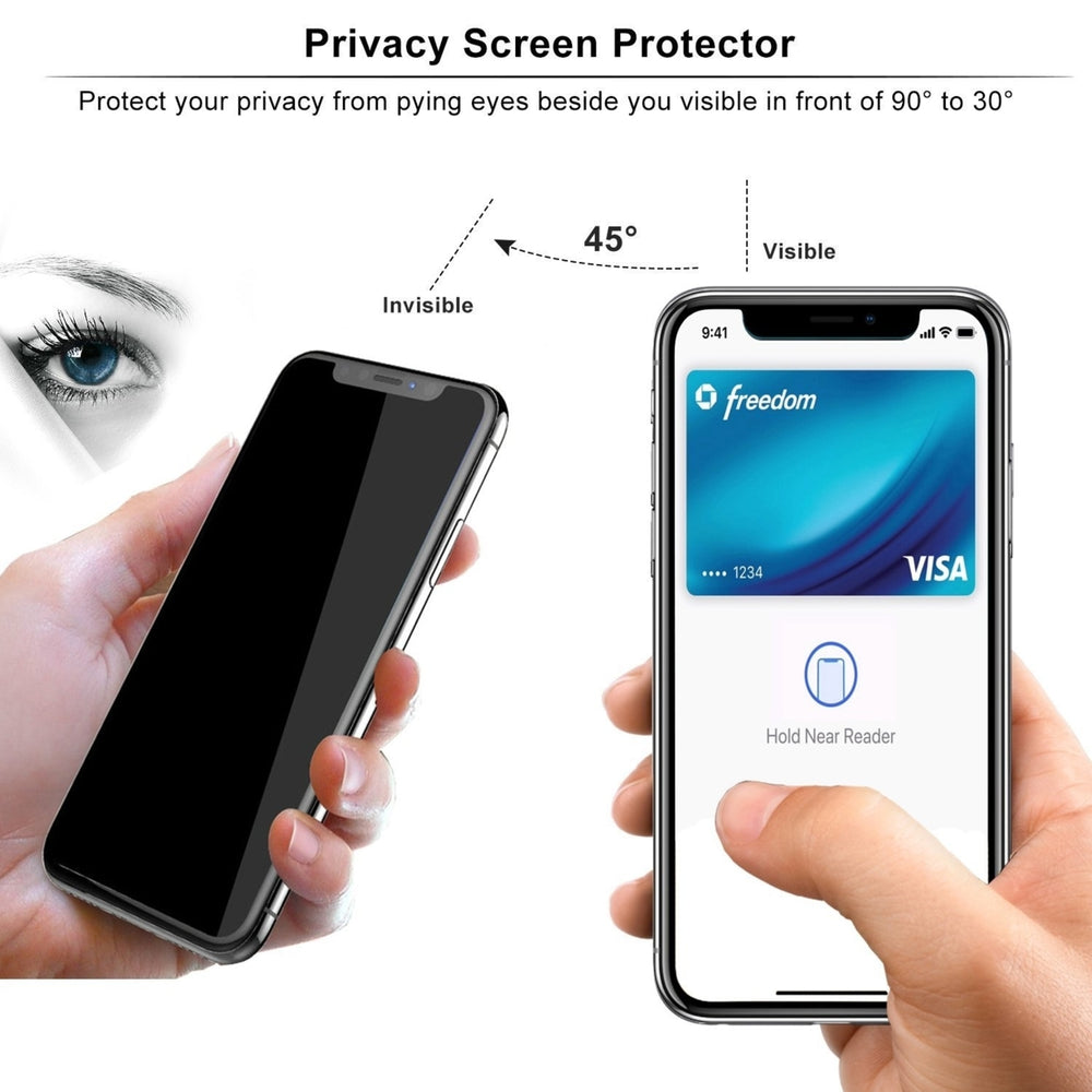 For Apple iPhone 11 Pro Privacy Glass Screen Protector Image 2
