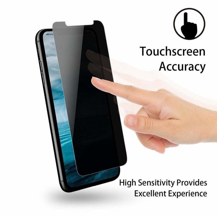 For Apple iPhone XS / iPhone X Front and Back Coverage Tempered Privacy Glass Screen Protector Image 4