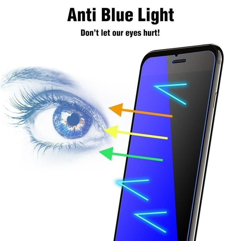 For Apple iPhone XS Max Front and Back Coverage Anti Blue Ray Light Tempered Glass Screen Protector Image 1