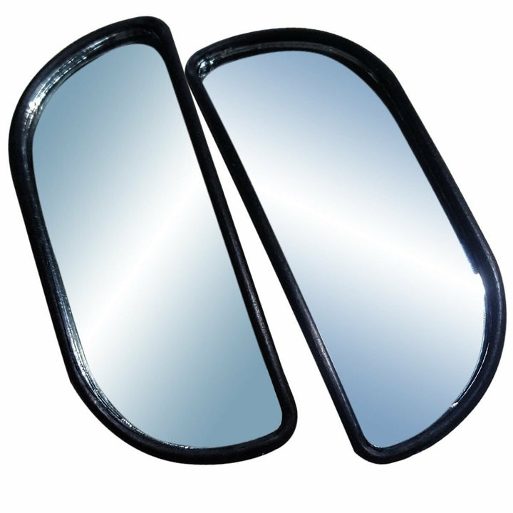 Zone Tech 2x Blind Spot Square Mirror For Car Trucks Snowmobiles Sturdy Stick On Image 1