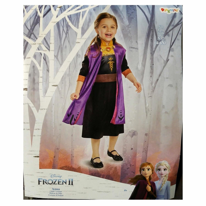 Disney Frozen 2 Anna Classic size S 4/6X Girls Licensed Costume Disguise Image 2