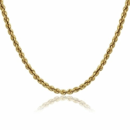 High Polish 14K Gold Filled High Polish Finsh Rope Chain-All SIZES Image 2