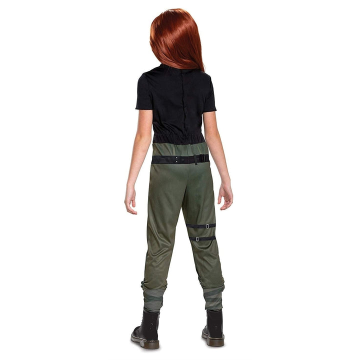 Kim Possible Agent Classic Girls Size S 4/6X Costume Jumpsuit Disney Disguise Image 2