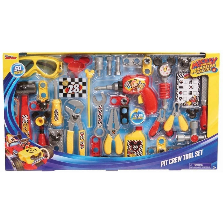 Just Play Mickey The Roadster Racers Tool Set Disney Junior Pit Crew Toys Image 1