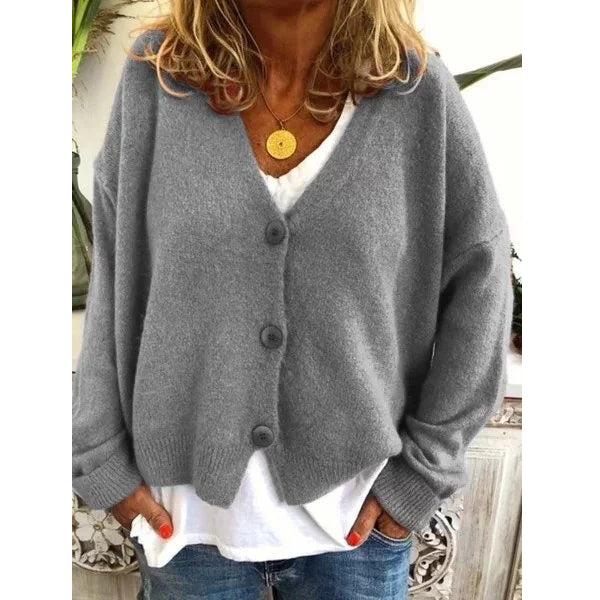 Winter Knitted Wool Blend Casual Long Sleeve Sweater Image 6