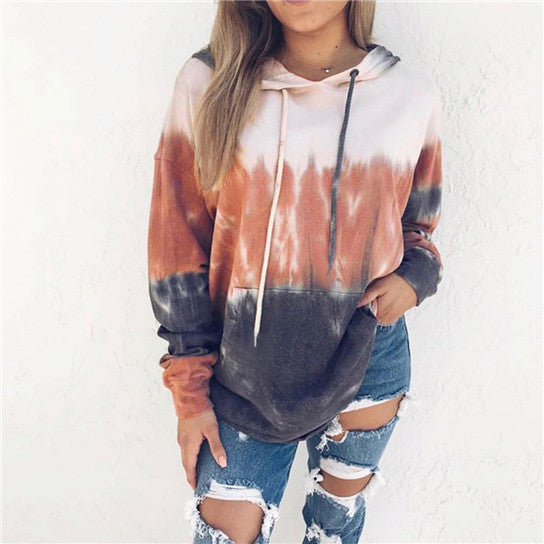 Tye Die Unique Style Hoodie Sweatshirt Image 3