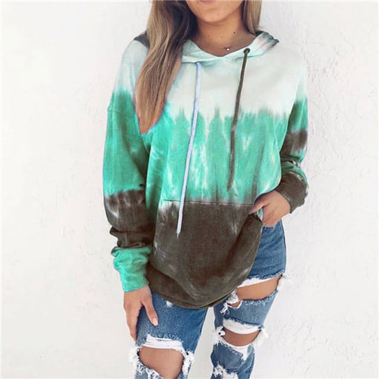 Tye Die Unique Style Hoodie Sweatshirt Image 1