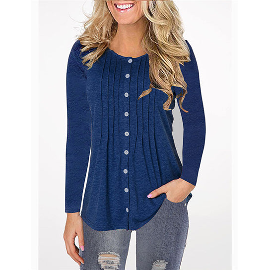 Unique Pleated Top Tunic Shirt Image 4