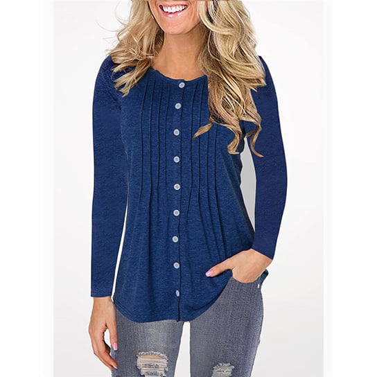 Unique Pleated Top Tunic Shirt Image 1