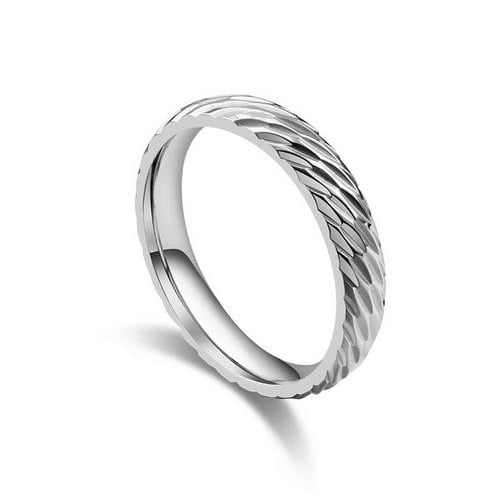 Titanium Steel Rose Popular style Ring Couple Ring Female Ring Tail Ring Image 2