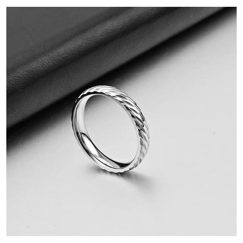 Titanium Steel Rose Popular style Ring Couple Ring Female Ring Tail Ring Image 4