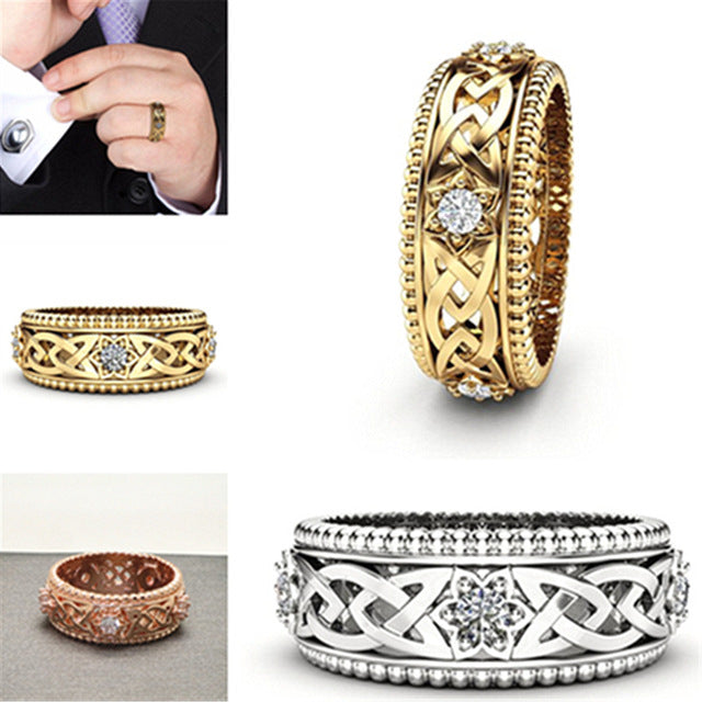 Popular style White Ring Hollow-out High-grade Wedding Ring Image 1