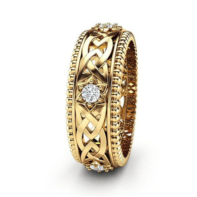 Popular style White Ring Hollow-out High-grade Wedding Ring Image 4