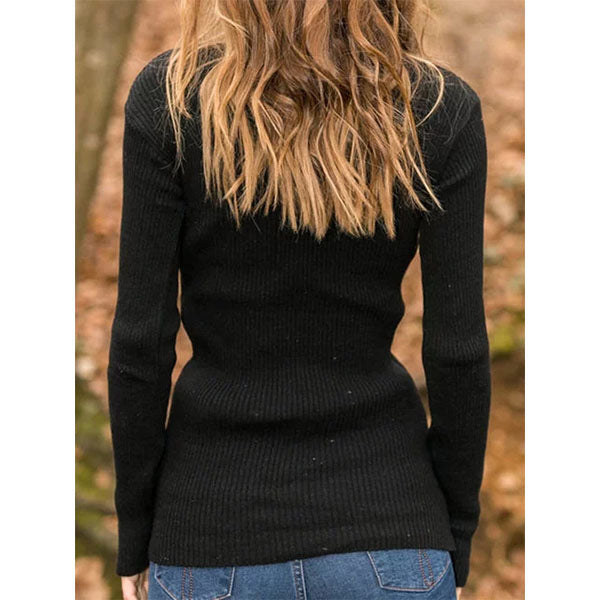 Wool Blend Elegant Turtle Neck Sweaters Image 6