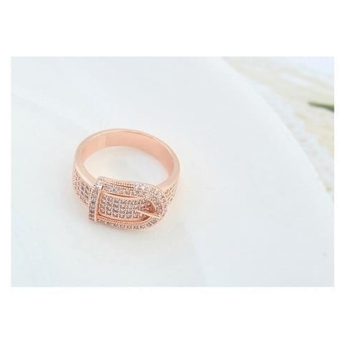 Exaggerated Creative Belt with Rings AAA Grade Artificial zircon True Popular style Ring Image 4