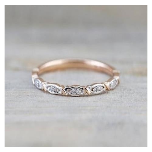 Best-selling rose Popular style wedding ring with s Image 4