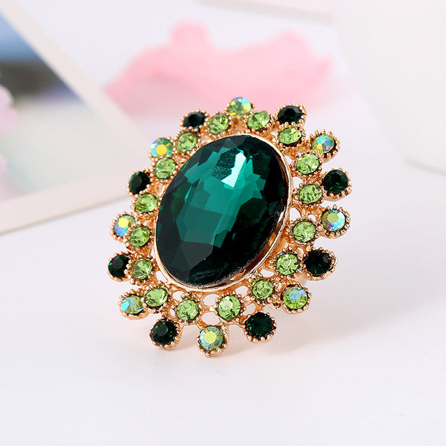 Retro super luxury open adjustable ring Image 4