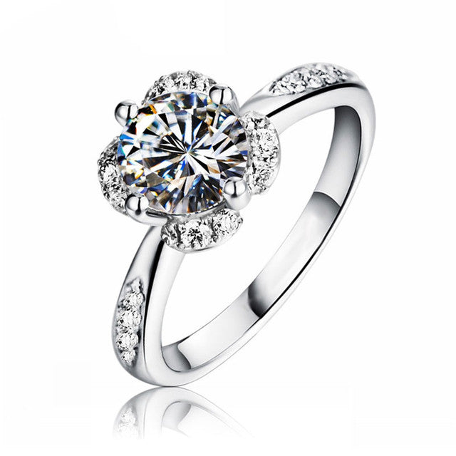 Baida AAA Artificial zircon Female Ring with Ring Simple Fashion style Ring Image 1