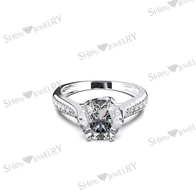 Retro Artificial zircon womens simple ring Image 2