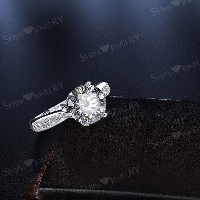 Retro Artificial zircon womens simple ring Image 3