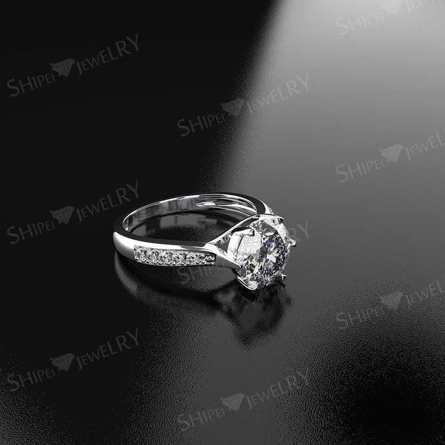 Retro Artificial zircon womens simple ring Image 4