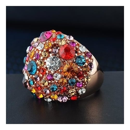 Fashionable and colorful ring with personality Image 3