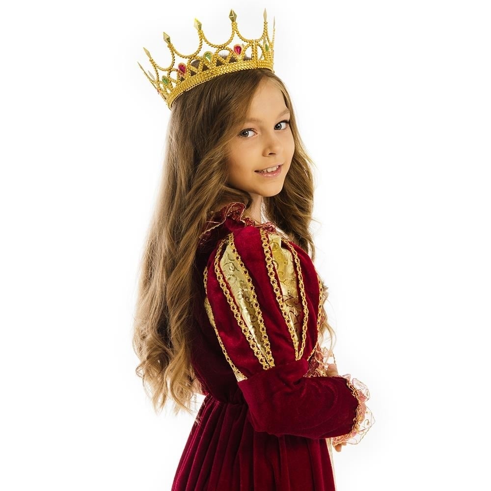 Royal Queen XS Girls Costume Medieval Fairy Tale 5 OReet Child Dress Image 3