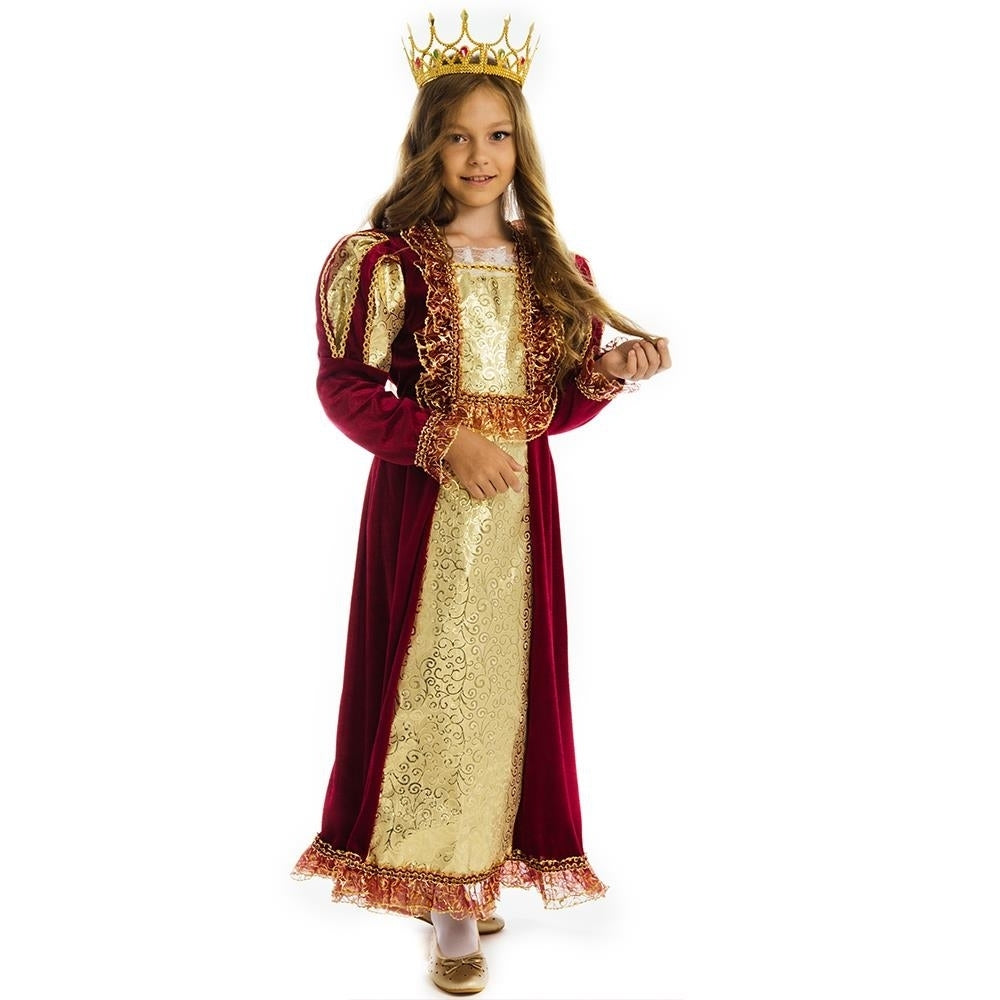 Royal Queen XS Girls Costume Medieval Fairy Tale 5 OReet Child Dress Image 4