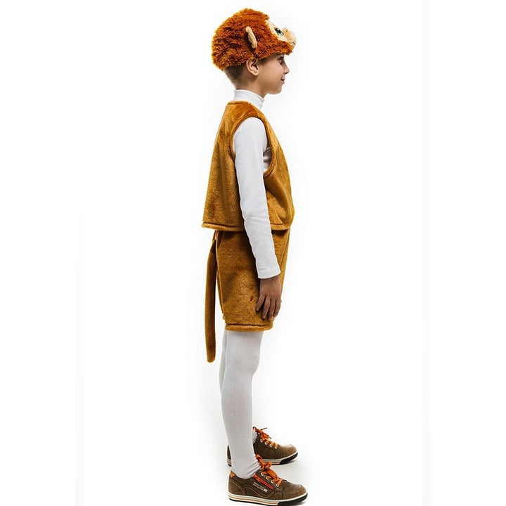 Monkey Jungle Animal size XS 2/4 Boys Costume Plush Headpiece Vest Shorts w/ Tail 5 OReet Image 4