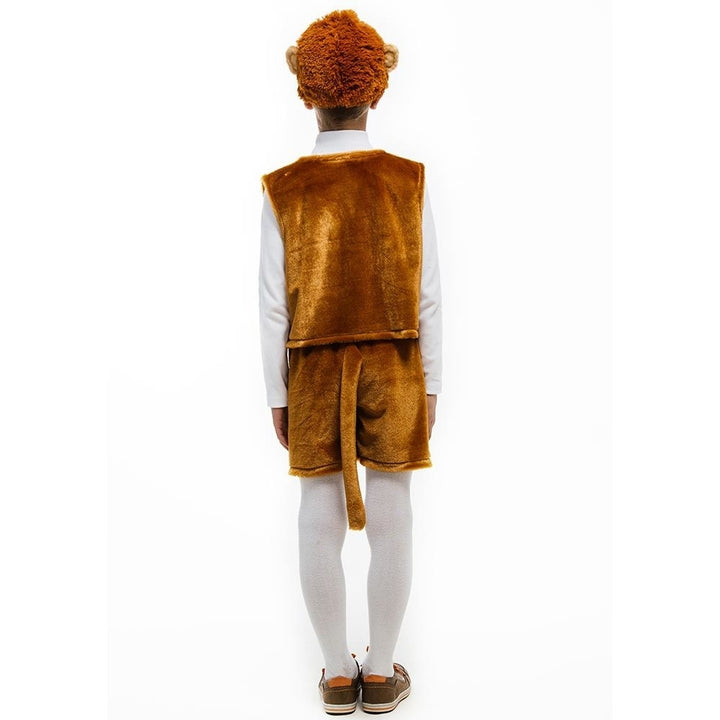 Monkey Jungle Animal size XS 2/4 Boys Costume Plush Headpiece Vest Shorts w/ Tail 5 OReet Image 6