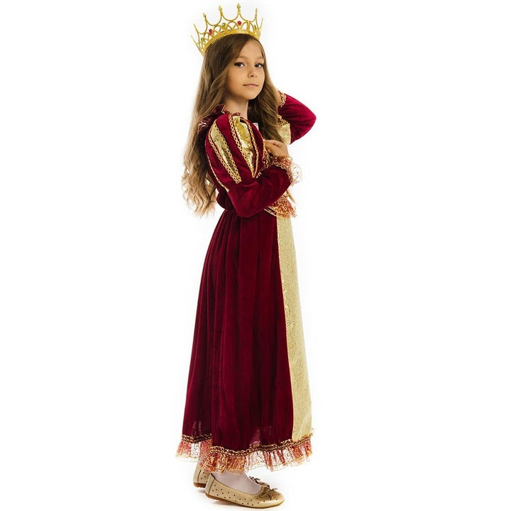 Royal Queen XS Girls Costume Medieval Fairy Tale 5 OReet Child Dress Image 4