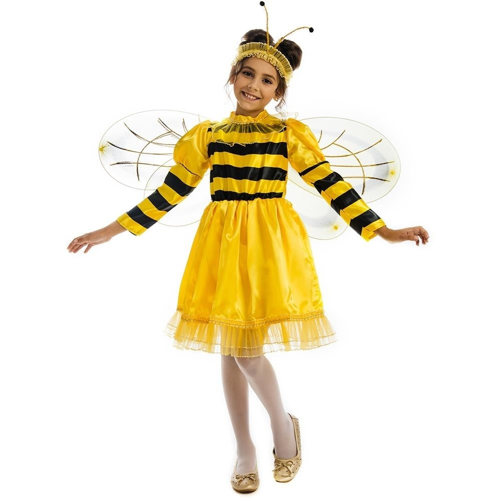 Bumblebee Bee size S 4/6 Girls Wing Costume Dress-Up Play Kids 5 O'Reet Image 2