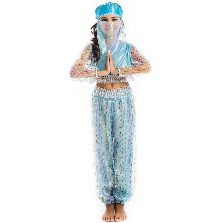 Jasmine Princess Girls Size S 4/6 Costume Hat Veil Halter Top Pants 5 OReet Image 1