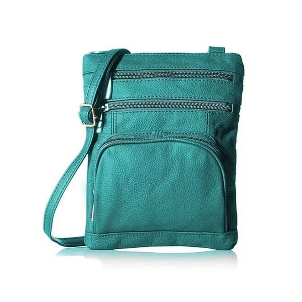 Ultra-Soft Genuine Leather Crossbody Bag Multiple Colors Image 8