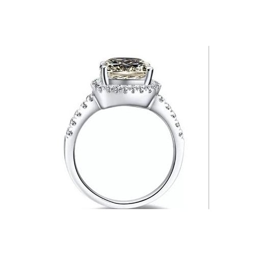 Classic fashion personality popular square burning stone ring Image 3