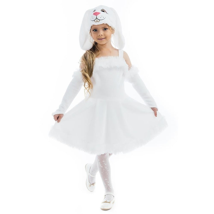 Bunny Hoppy size XS 2/4 Plush White Rabbit Girls Costume Dress-Up Play Kids 5 O'Reet Image 4