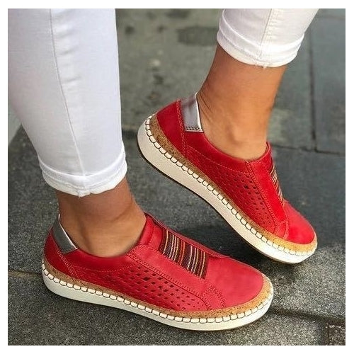 Perforated Slip-On Casual Sneakers in 5 Colors Image 4