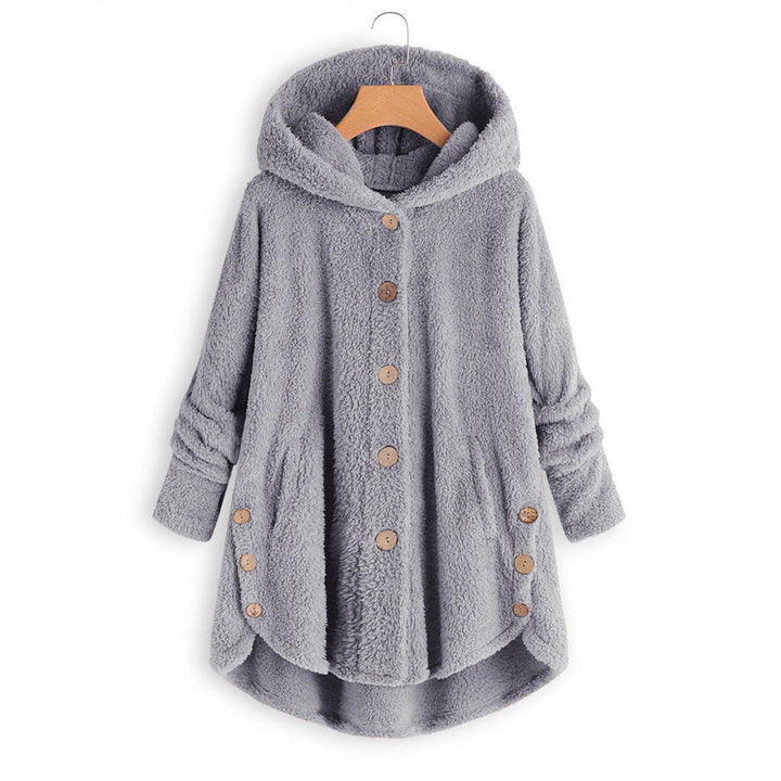 Soft Fuzzy Cozy Hoodie Winter Coat Image 1