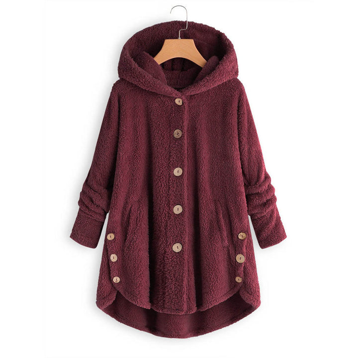 Soft Fuzzy Cozy Hoodie Winter Coat Image 6