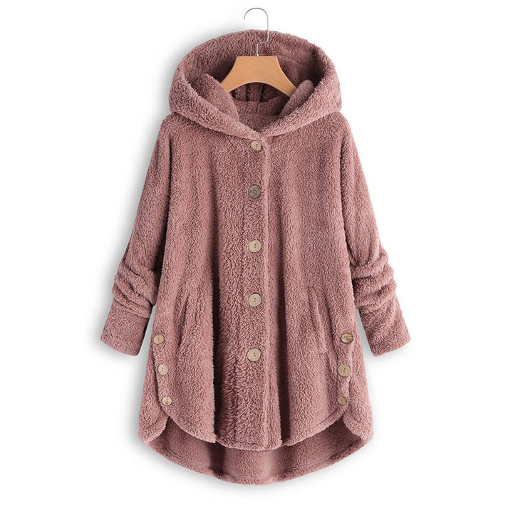 Soft Fuzzy Cozy Hoodie Winter Coat Image 1